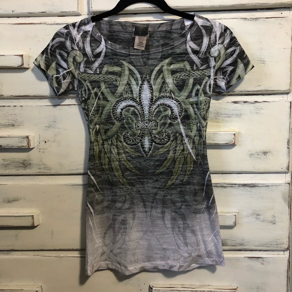 Daytrip graphic burnout T-shirt